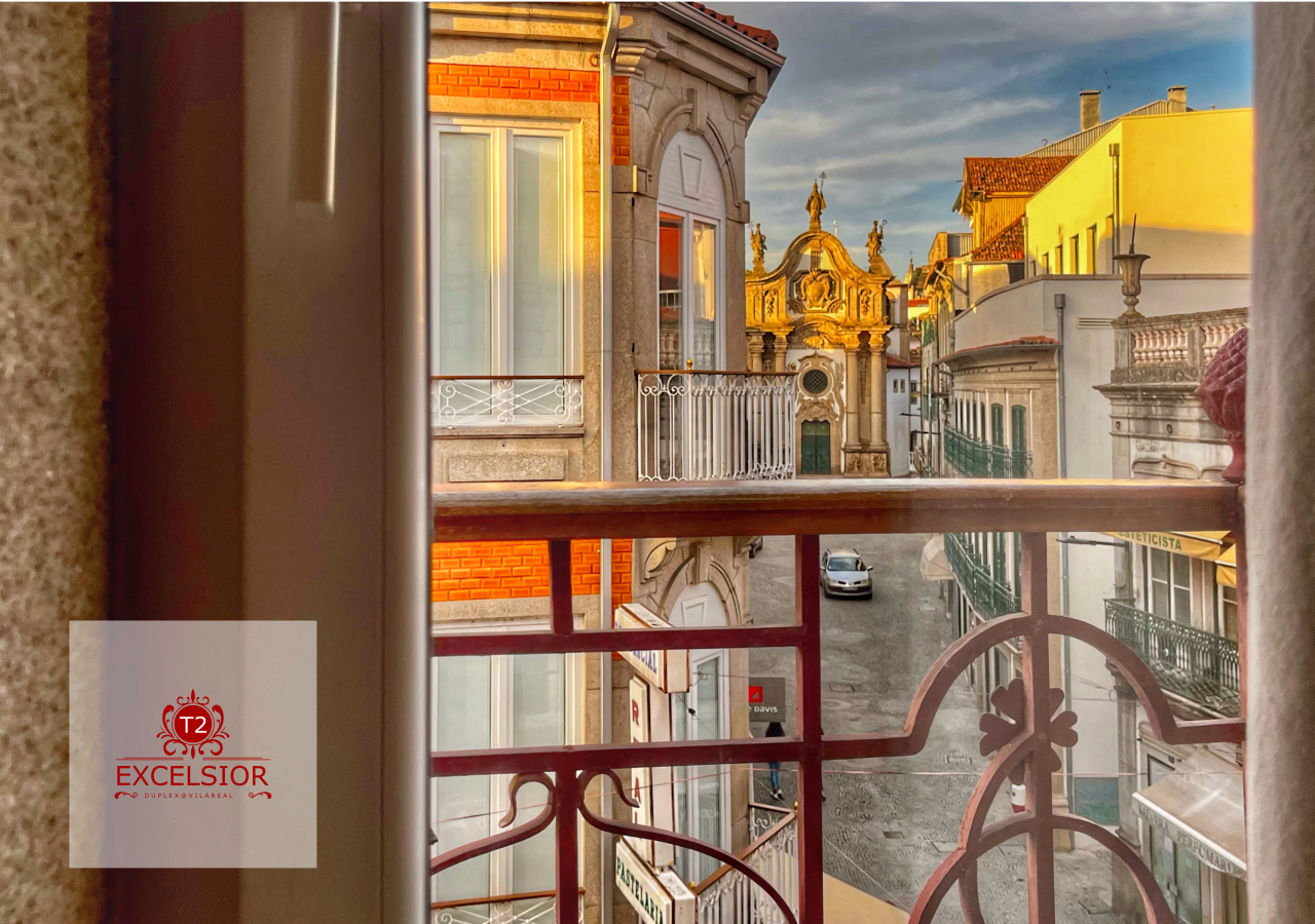 View over the historic centre from one of the apartment balconies